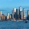 a city skyline across the water